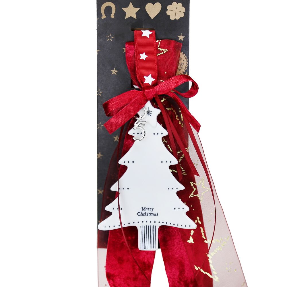 Γούρι Πορσελάνινο δέντρο-Merry Christmas - ΠΟΡΣΕΛΑΝΗ - 27x5,5x18,5
