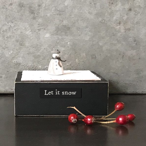 Ξύλινη βάση - Χιονάνθρωπος 8εκ.