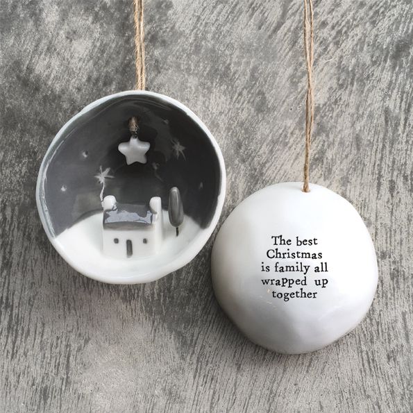 Μπάλα πορσελάνη μισή 7,7x4x7,1 εκ. -Best Christmas…