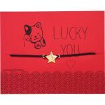 Βραχιόλι Βότσαλο αστέρι LUCK - Χρυσό