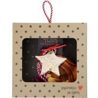 Γούρι Βαμβακερό στολίδι-Αστέρι κρεμ Φωτογραφία από Γούρι Βαμβακερό στολίδι-Αστέρι κρεμ