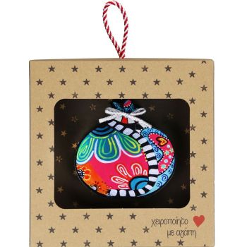 Γούρι επιτραπέζιο 18εκ. - Ρόδι Boho-Λουλούδι