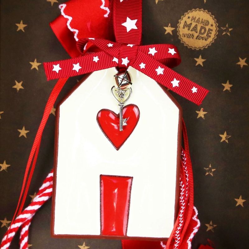 Φωτογραφία από Γούρι Κεραμικό στολίδι μεγ.-Σπίτι