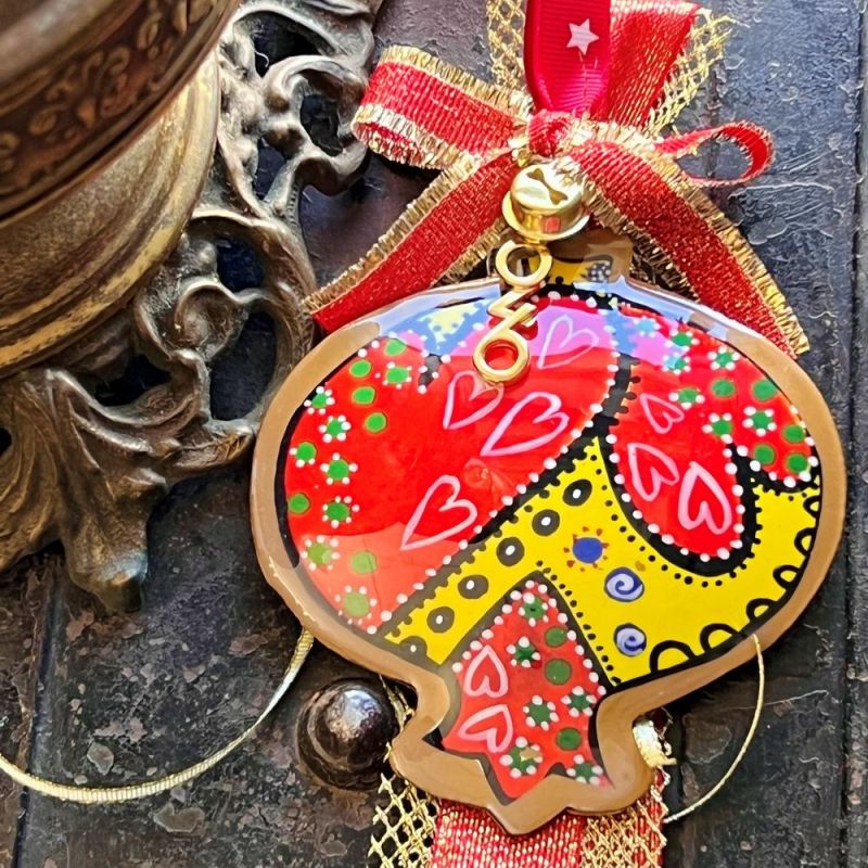 Γούρι Ρόδι boho μετ.-Καρδιές Φωτογραφία από Γούρι Ρόδι boho μετ.-Καρδιές