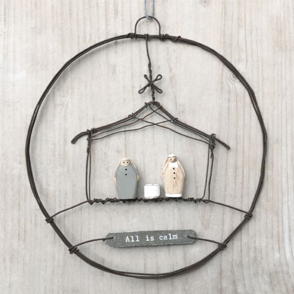 Φωτογραφία από Στεφάνι σύρμα 15,5εκ. - Φάτνη