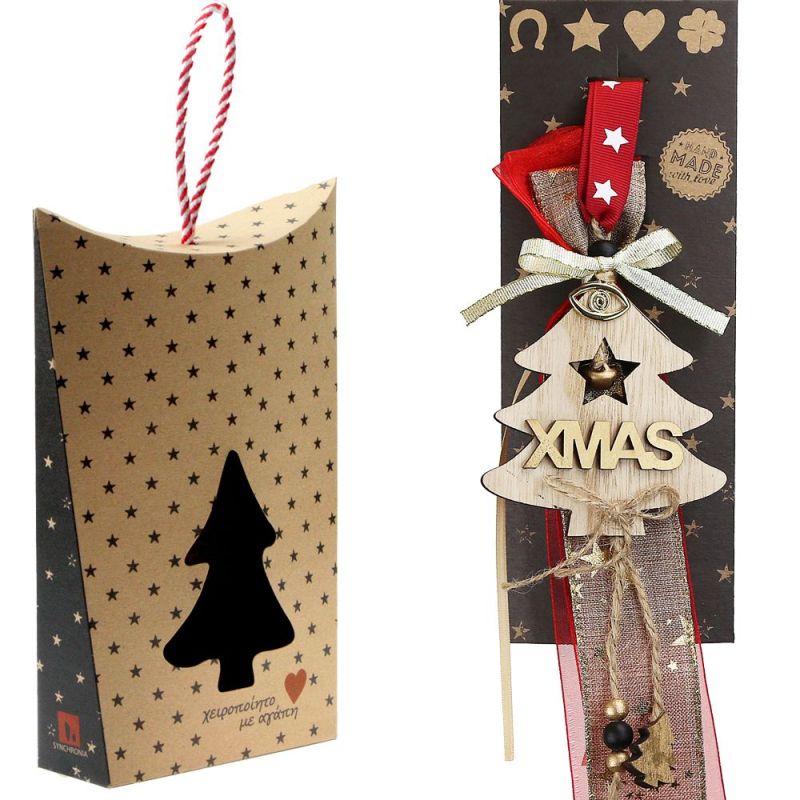 Γούρι στολίδι ξύλινο Xmas-Δέντρο Φωτογραφία από Γούρι στολίδι ξύλινο Xmas-Δέντρο